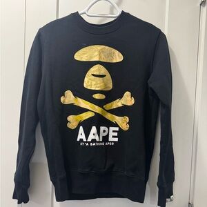 Aape Black and Gold Sweater